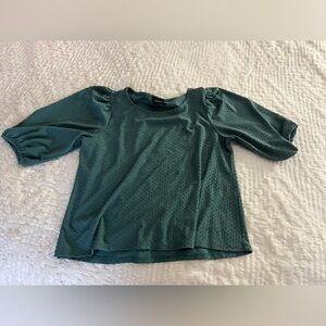 Teal blouse 3/4 sleeve